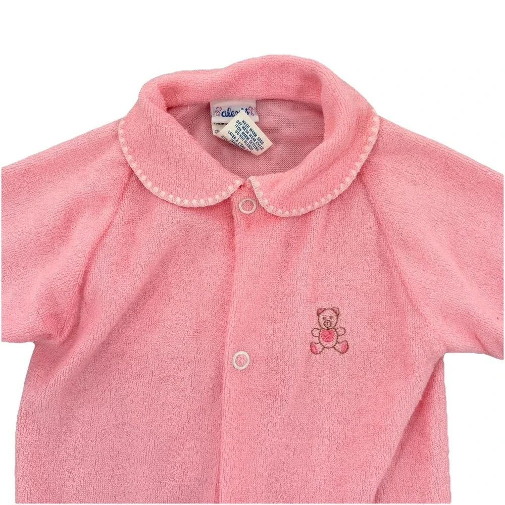 NWT Vintage Alexis Tiny‎ Tulip Collection Baby Sleeper 10-13 lbs Pink USA