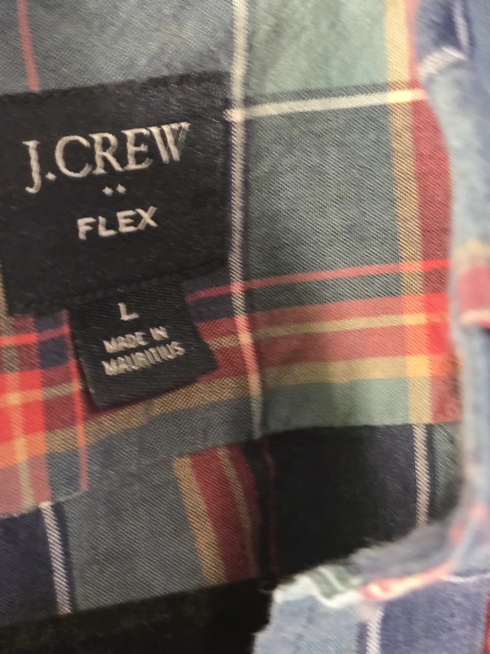 J. Crew lightweight plaid