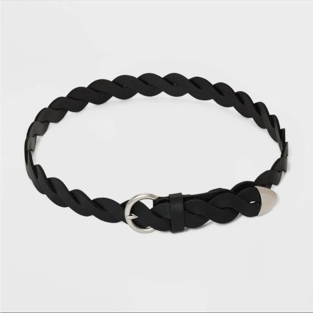 Universal Thread Belt Women's‎ Medium Rope Black Western Rodeo