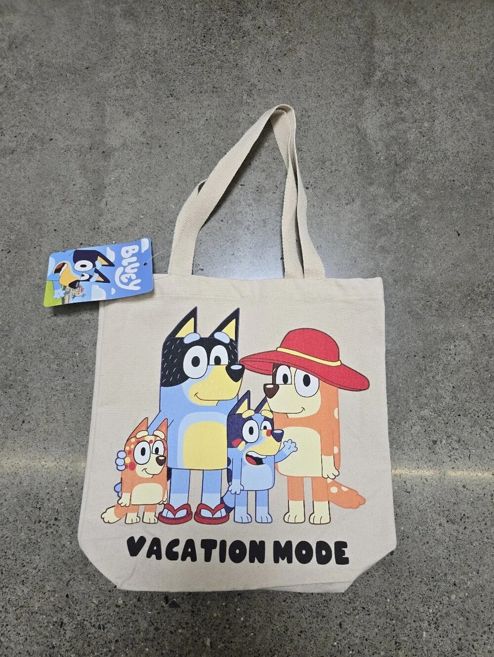 Vacation Mode Kids Canvas Tote Bag 13in