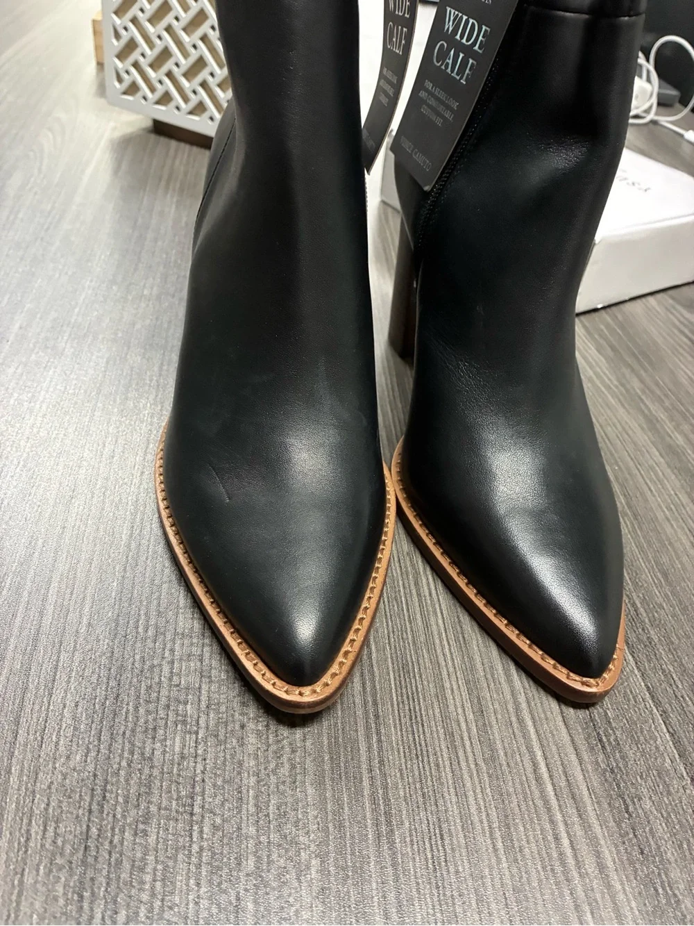 Vince Camuto sleek leather