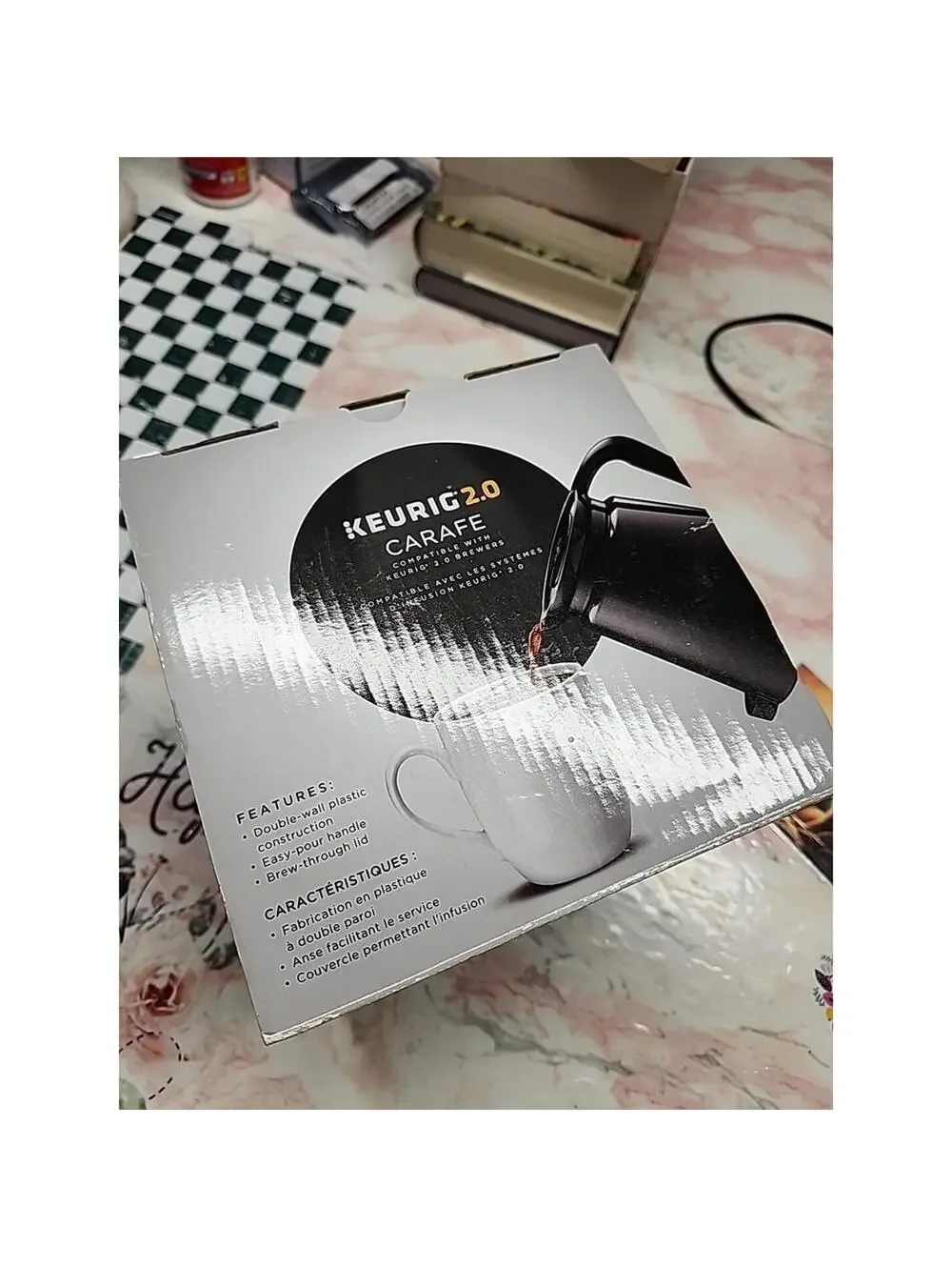 Keurig 2.0 Carafe Black 30oz Replacement Coffee Carafe NEW in Box
