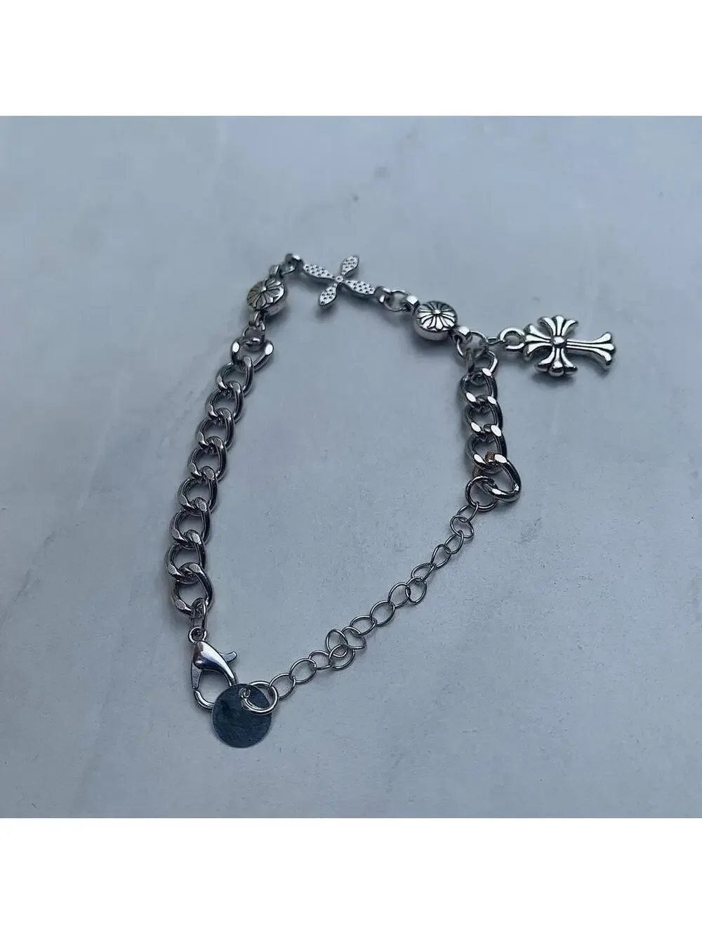 N/A #gothbracelet #silverbracelet
