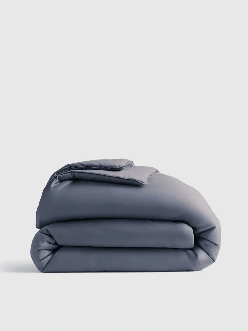 Quince NWOT Cotton Sateen Comforter in Mineral QUEEN