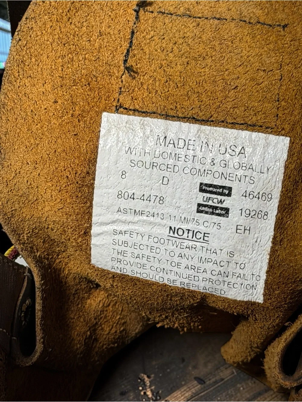 thorogood brown leather
