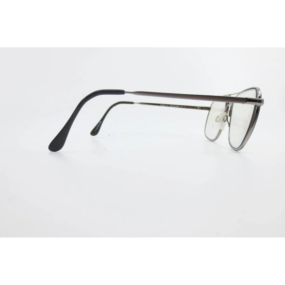 Accuflex 113 with Flexon Aviator Eyeglasses Frames Dark Gray Metal 58-17-145