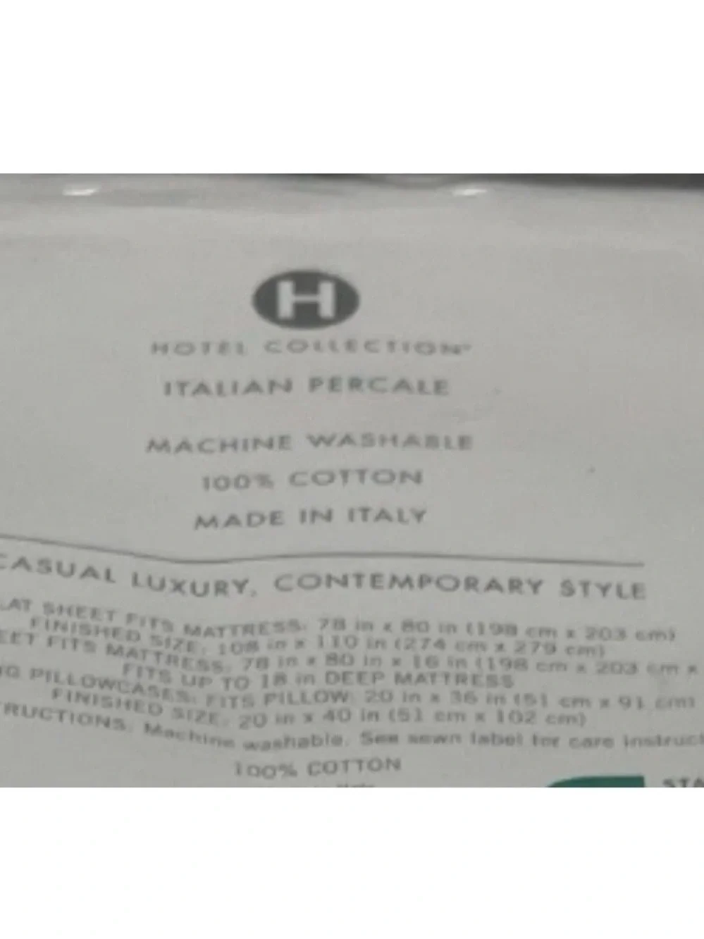 Hotel Collection classic white