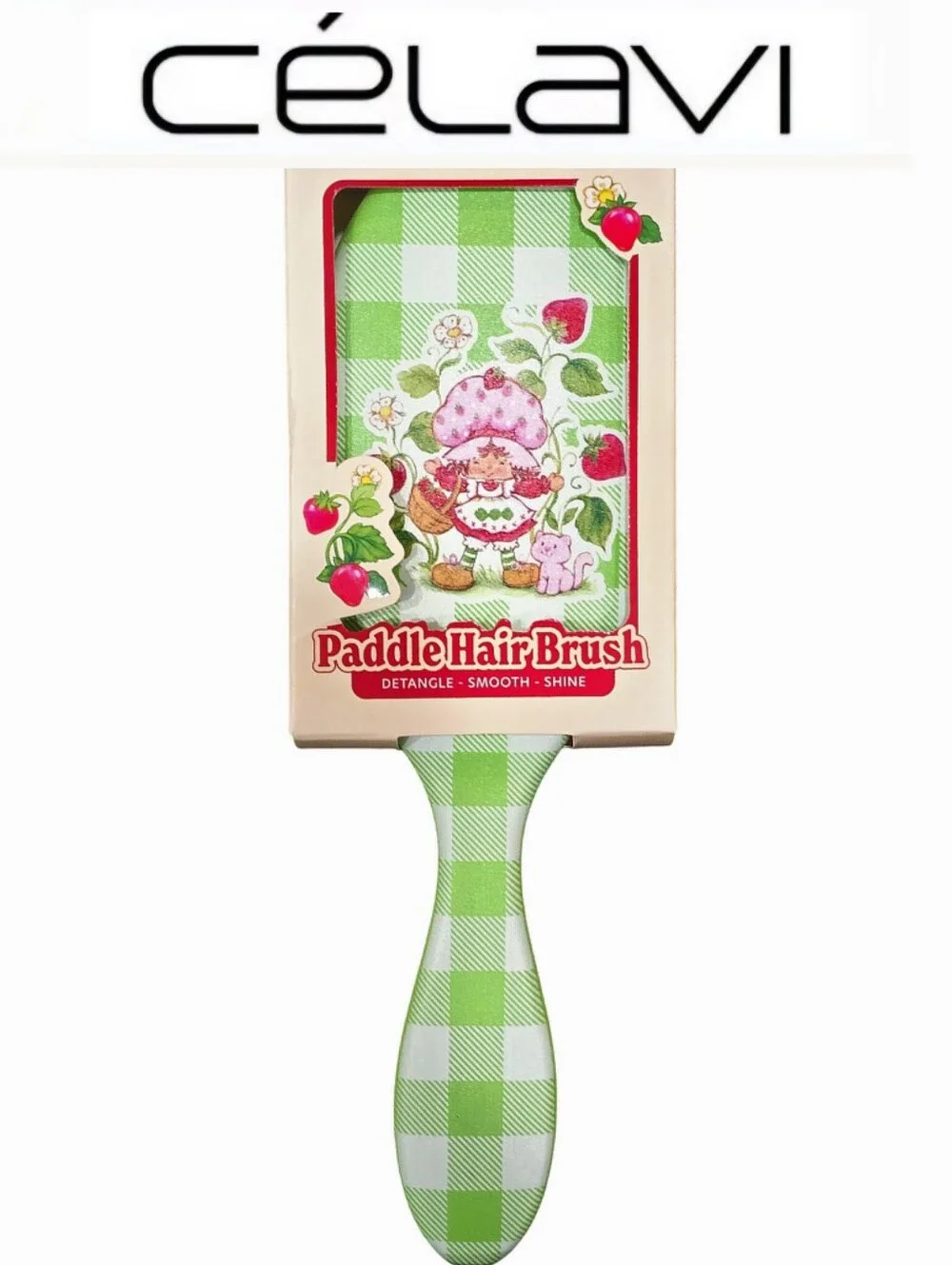 Celavi X Strawberry Shortcake Detangle & Smooth Paddle Brush