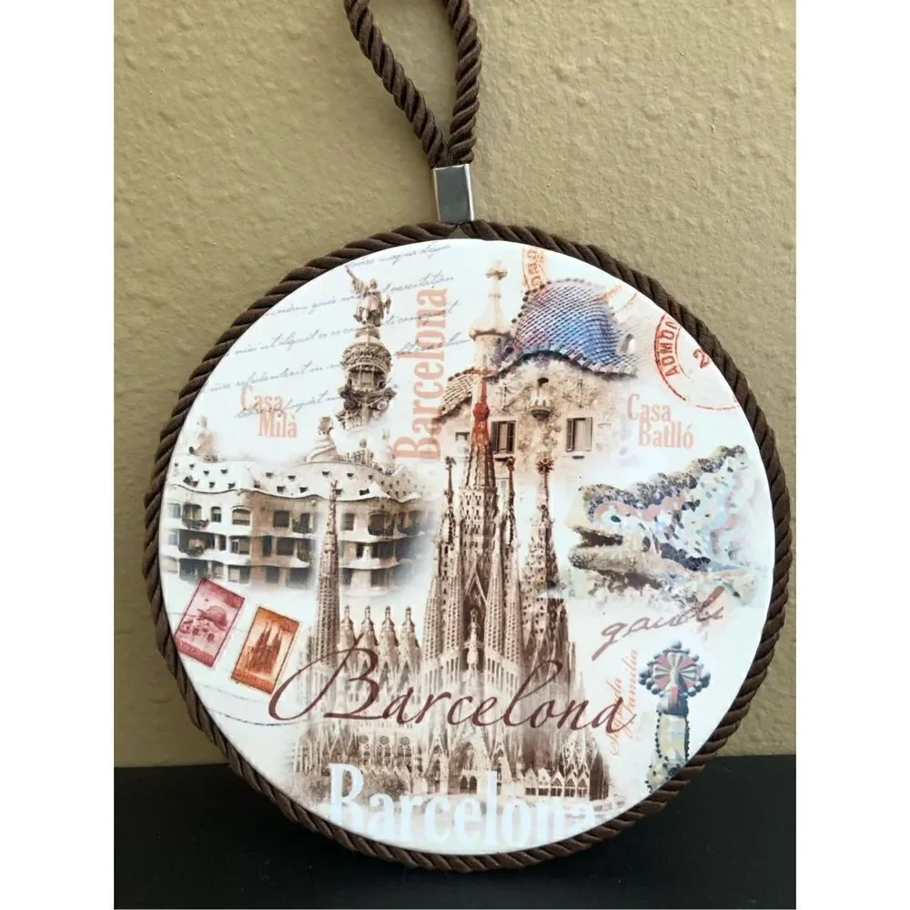 Jumi Two Post Coaster Ceramic Tile Barcelona