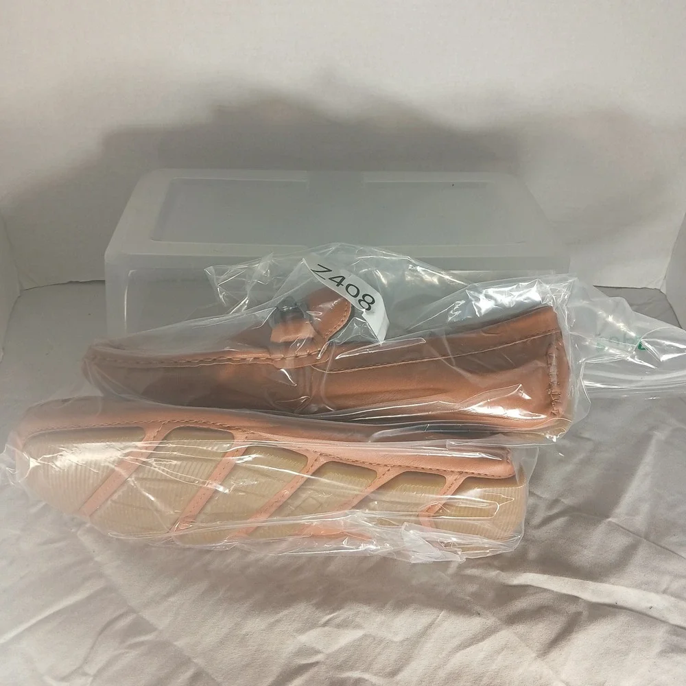 Vostey Milan Mens Driving Loafers Tan Brown Bit Slip On Shoes DZB23002 BMY3001 7