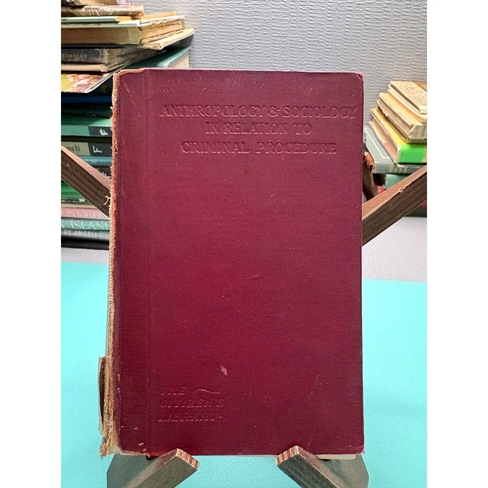 1911 Principles of Anthropology Sociology Criminal Procedure Maurice Parmelee‎