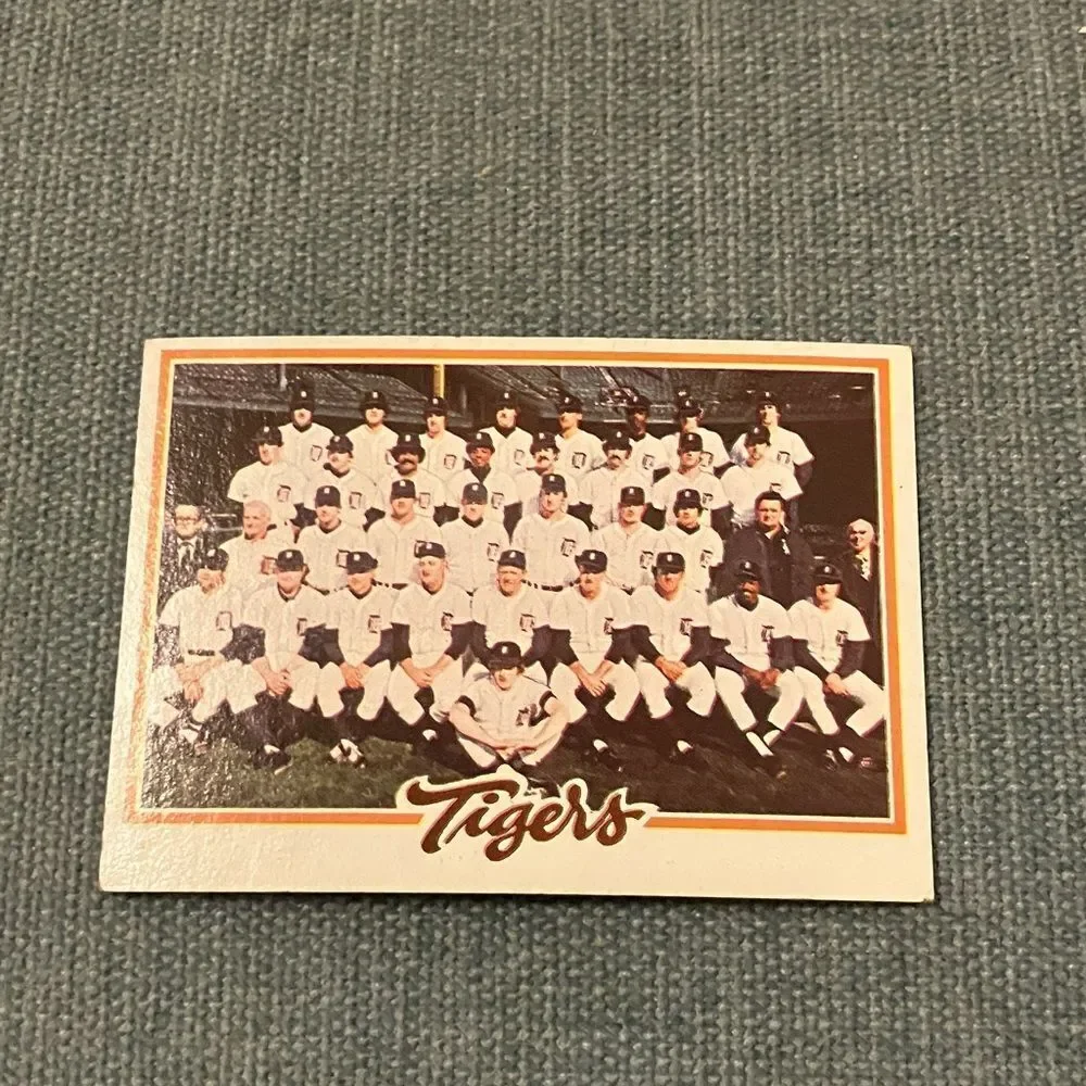 1978 Topps Detroit Tigers Baseball Card Trading Card