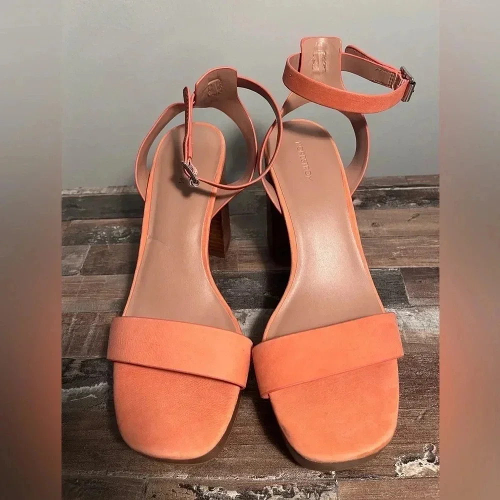 NWOT Nordstrom Anita‎ Peach Platform Sandal Women Size 9