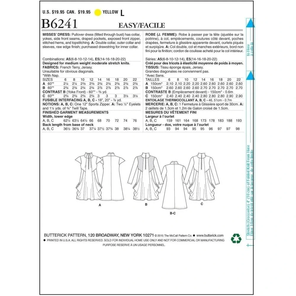 Butterick sewing pattern