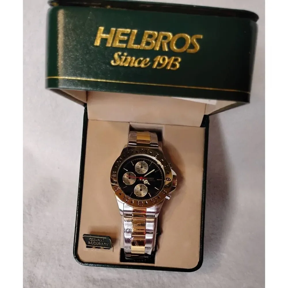 Used Helbros Quartz Chronograph Watch