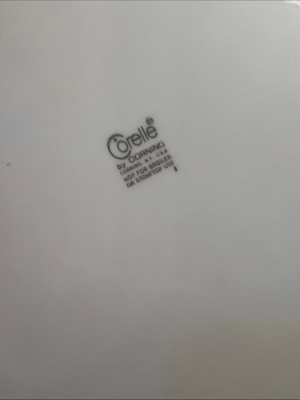 Corelle product identificationpattern