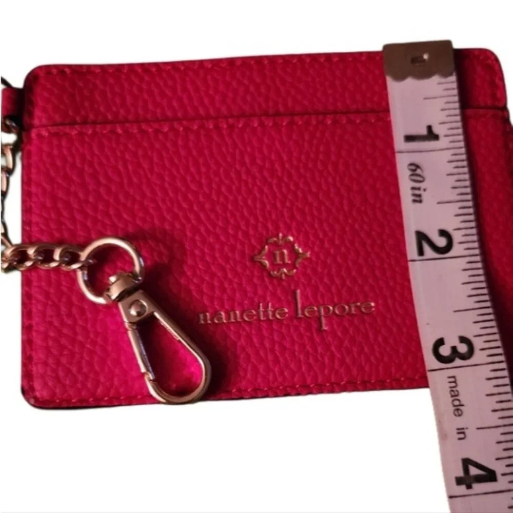 Nanette‎ Lepore Red and Gold Key Card Holder