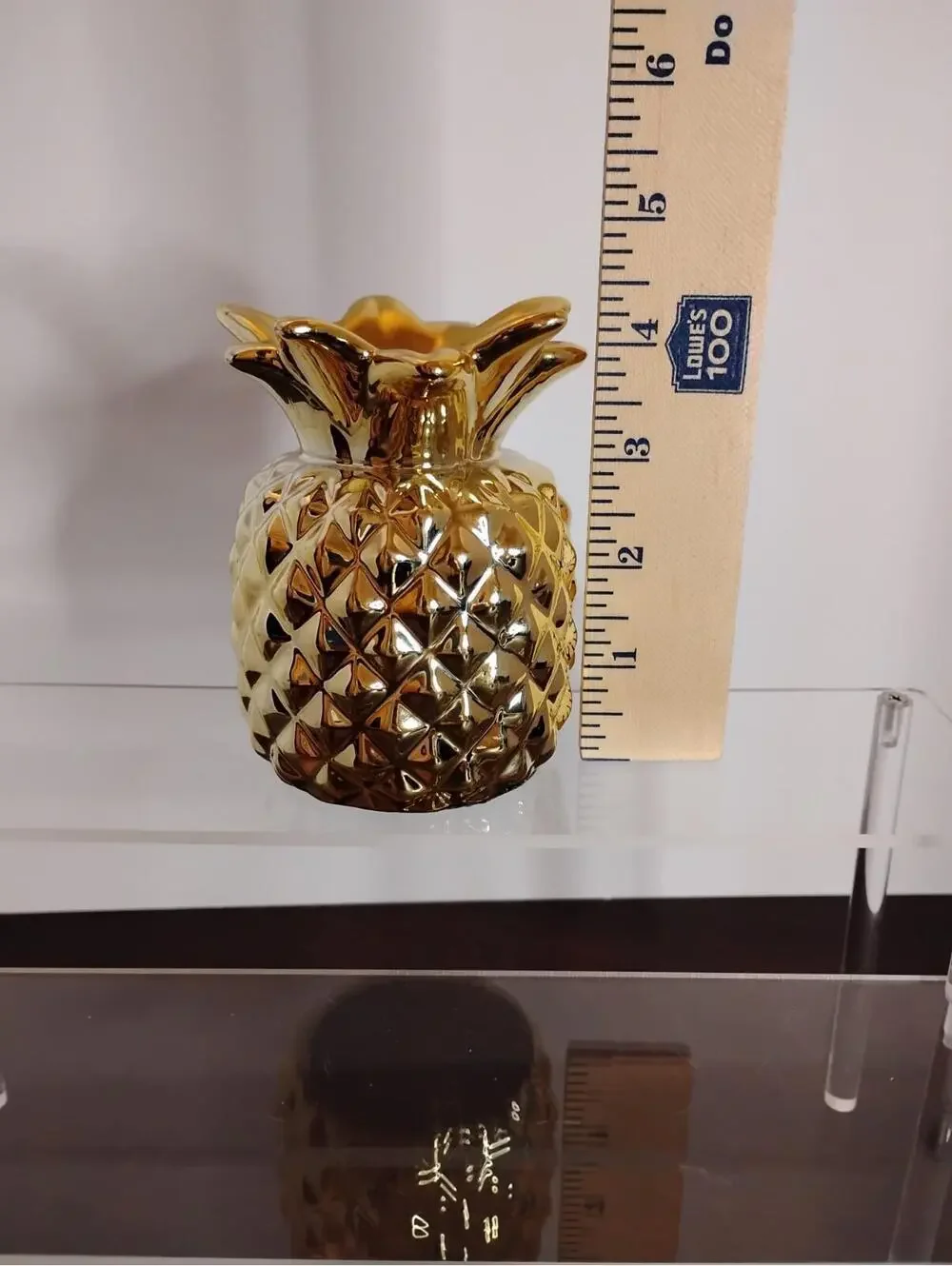 Gold Colored Pineapple‎ Vase
