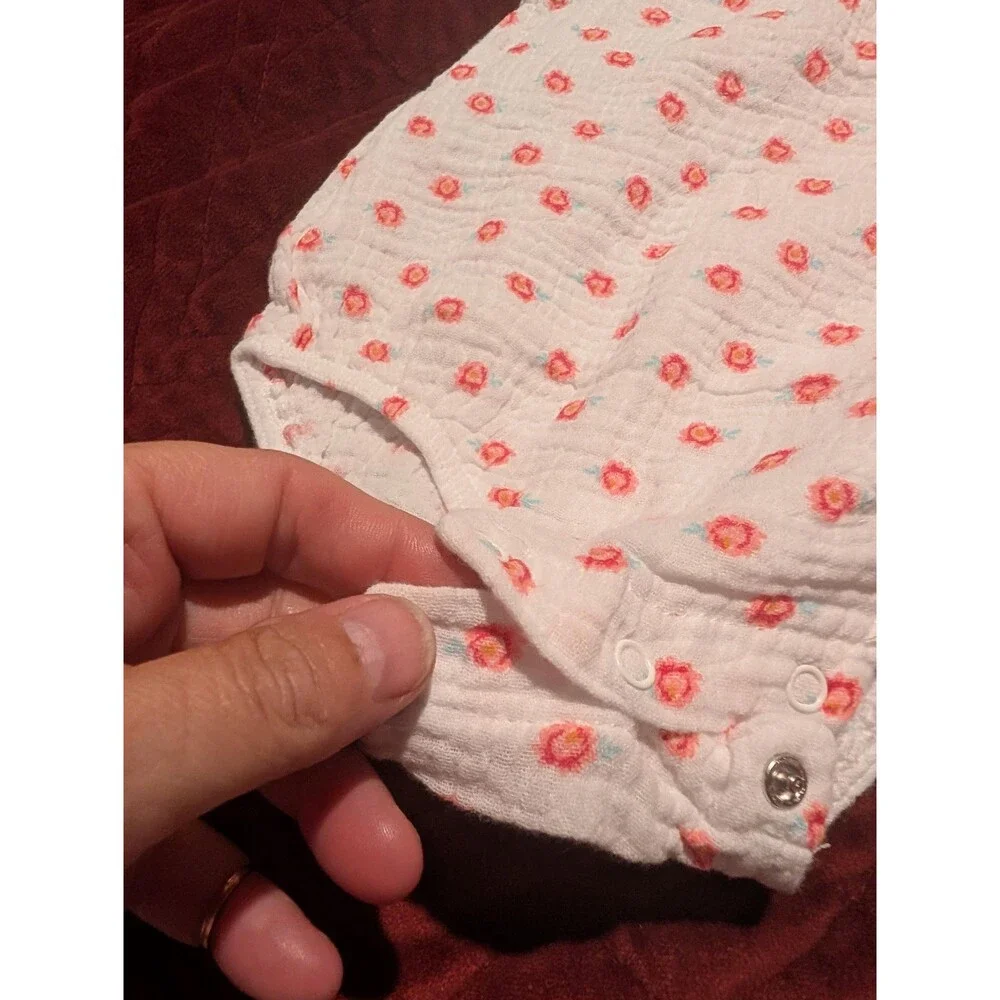 Chickpea Baby Romper 3-6M Floral Print Sleeveless - Free Shipping