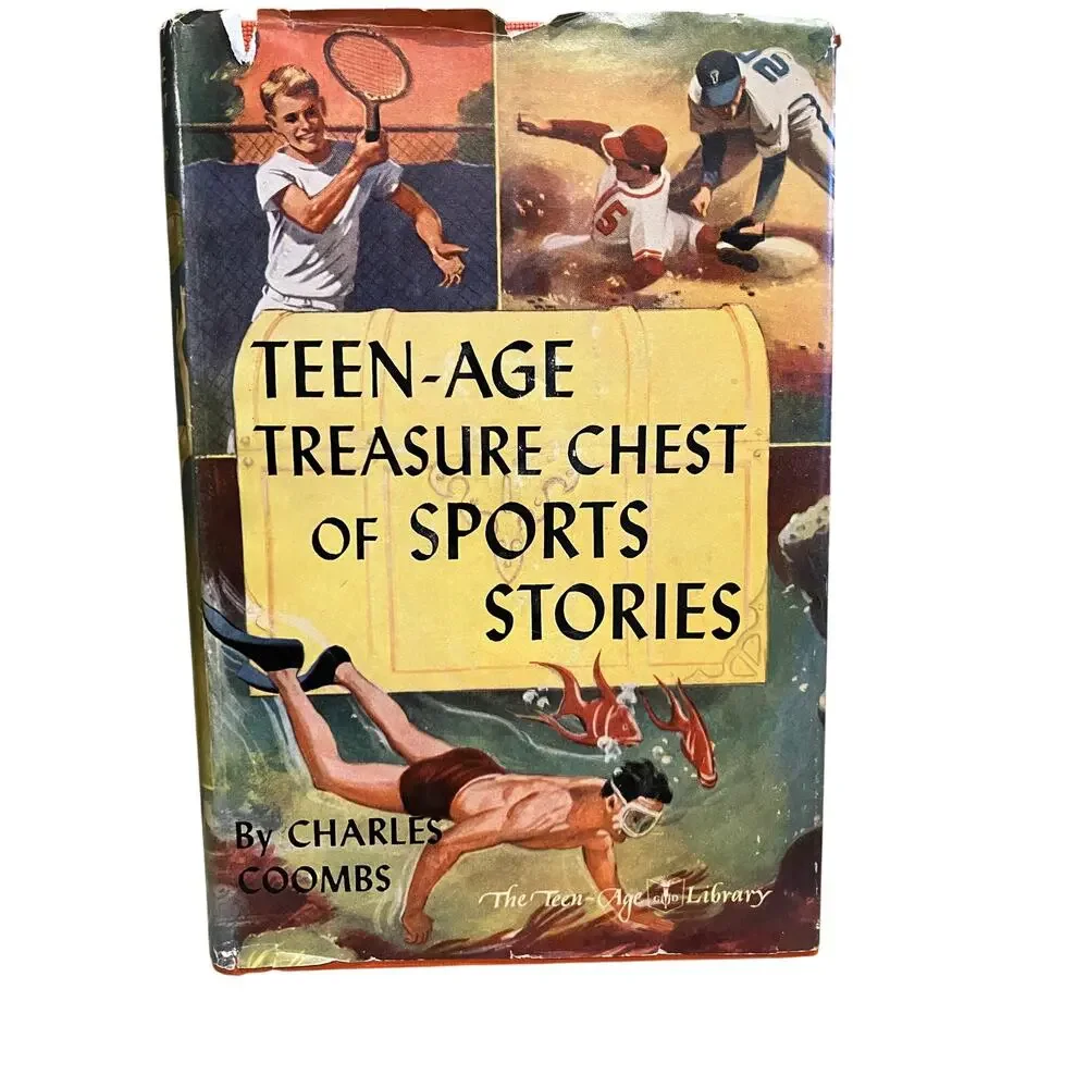Teen-Age Treasure Chest of Sports Stories Charles Coombs‎ Vintage HC