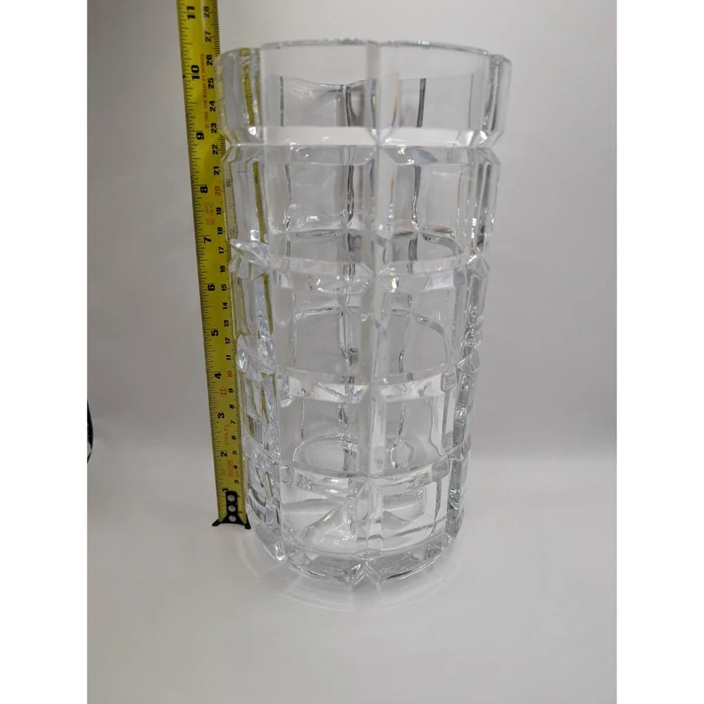 BLOCK Crystal Large Geometric Vase 10