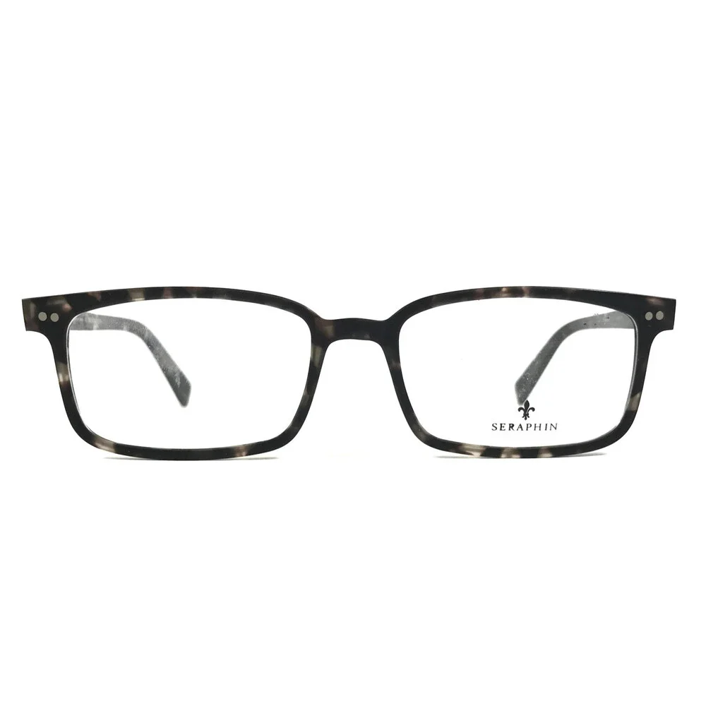 Seraphin Eyeglasses Frame SANDBURG 8537 Black Tokyo Rectangle Full Rim 53-18-145