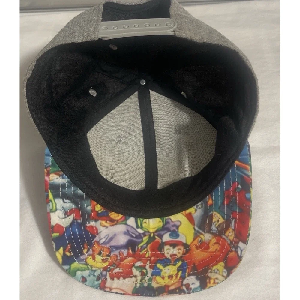 Pokémon Flatbill Cap For Boys Or Girls. Very Colorful SnapBack