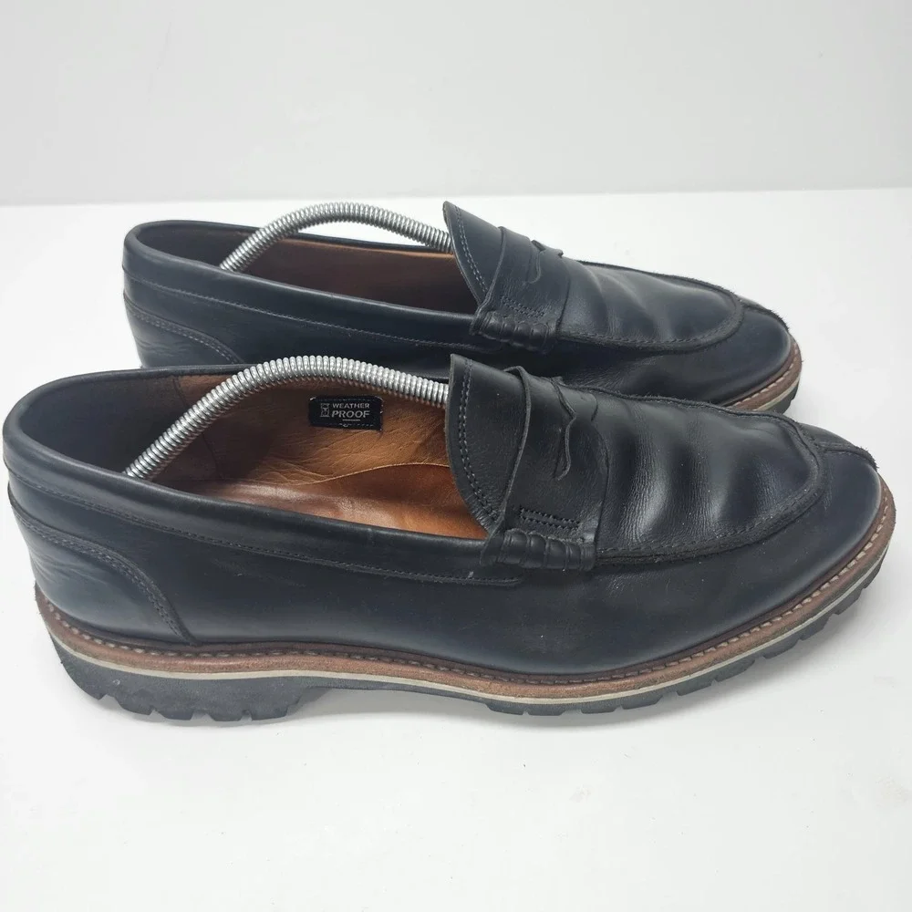 Allen Edmonds Freeport Weatherproof Penny Loafer Color Black, Size 11
