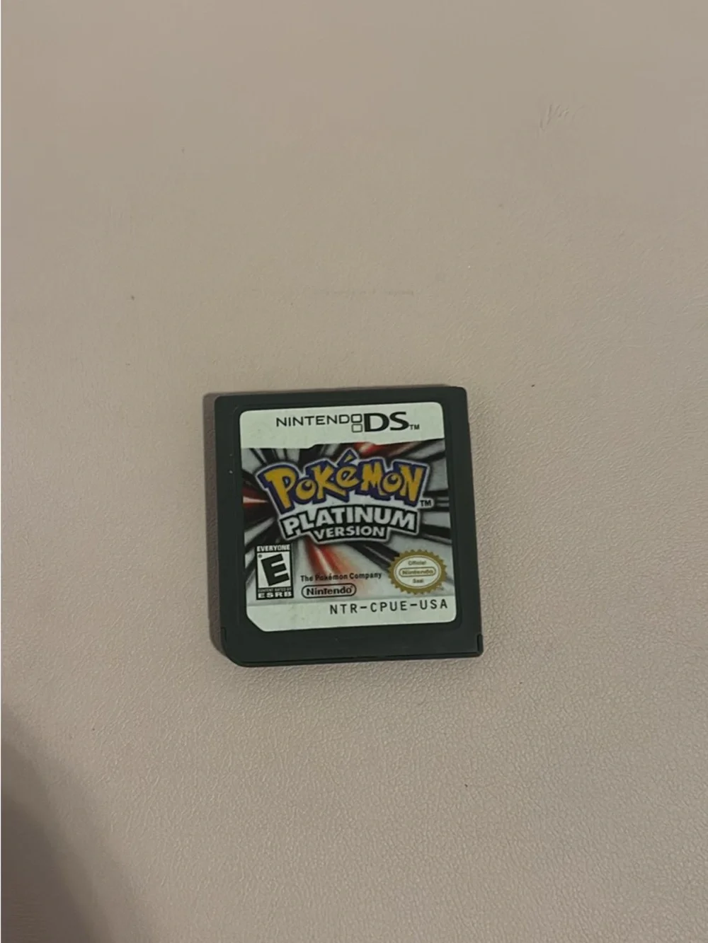Nintendo DS Pokémon Platinum Cartridge - Black/White Label
