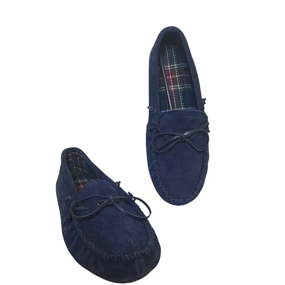 Totes Isotoner Men slippers rubber sole size 11-12