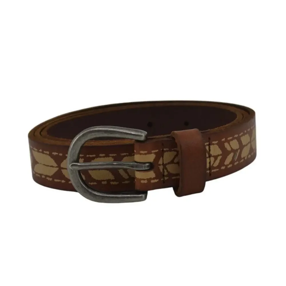 American Eagle Size Large Belt Leather Southwestern Tribal Boho