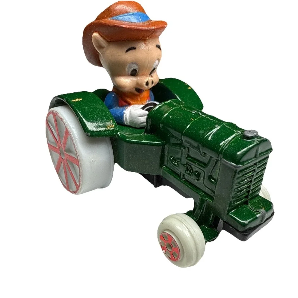 Vintage 1988 ERTL  Looney Tunes Diecast‎ Porky Pig Farm Tractor