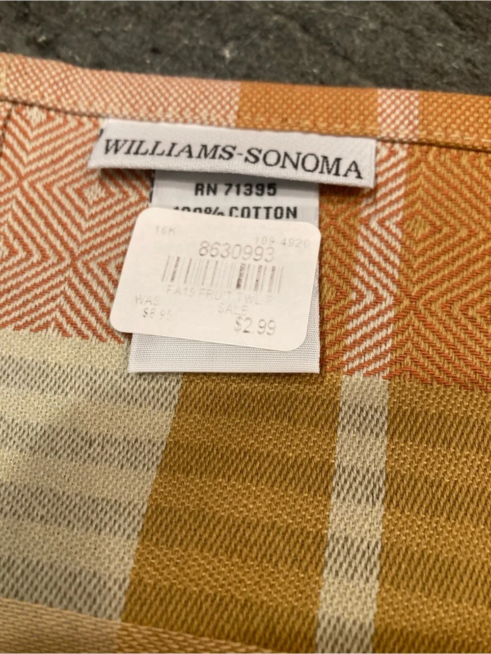 Williams Sonoma soft cotton