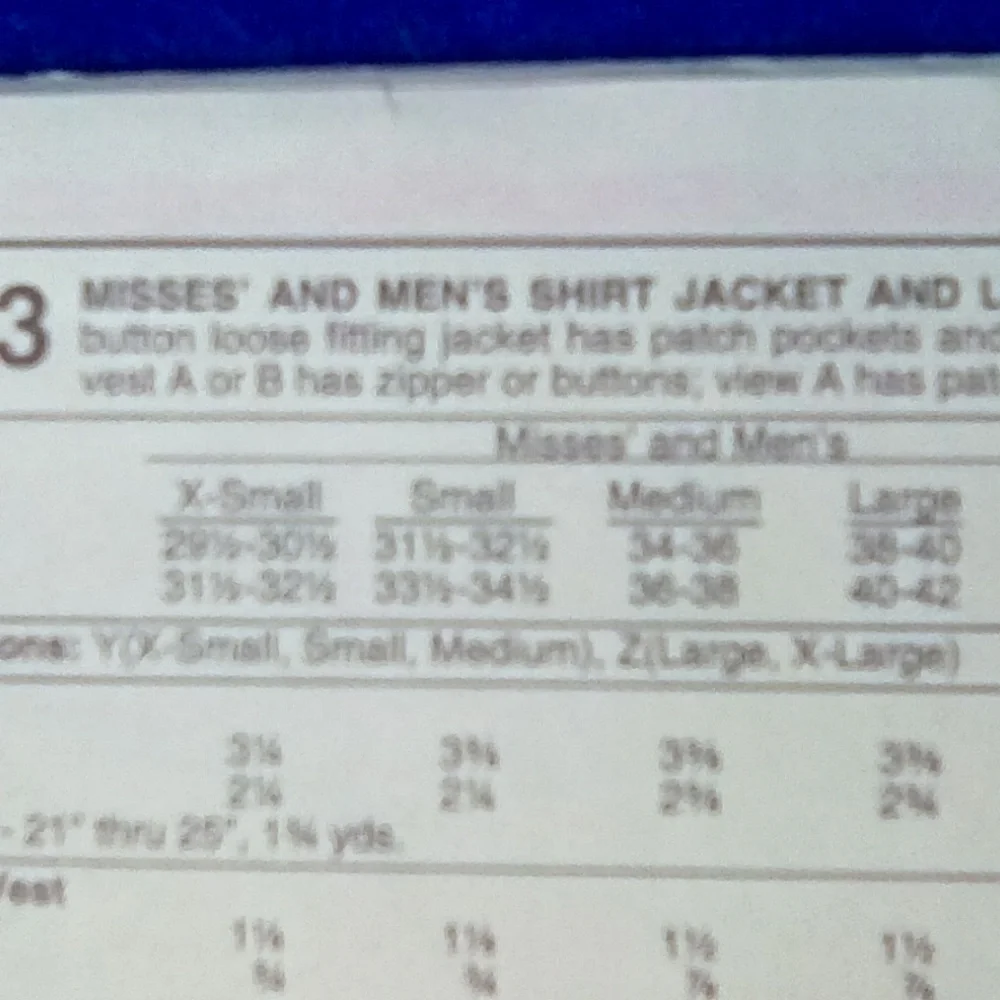 McCall's 7873 Easy Fleece Jacket & Vest L-XL