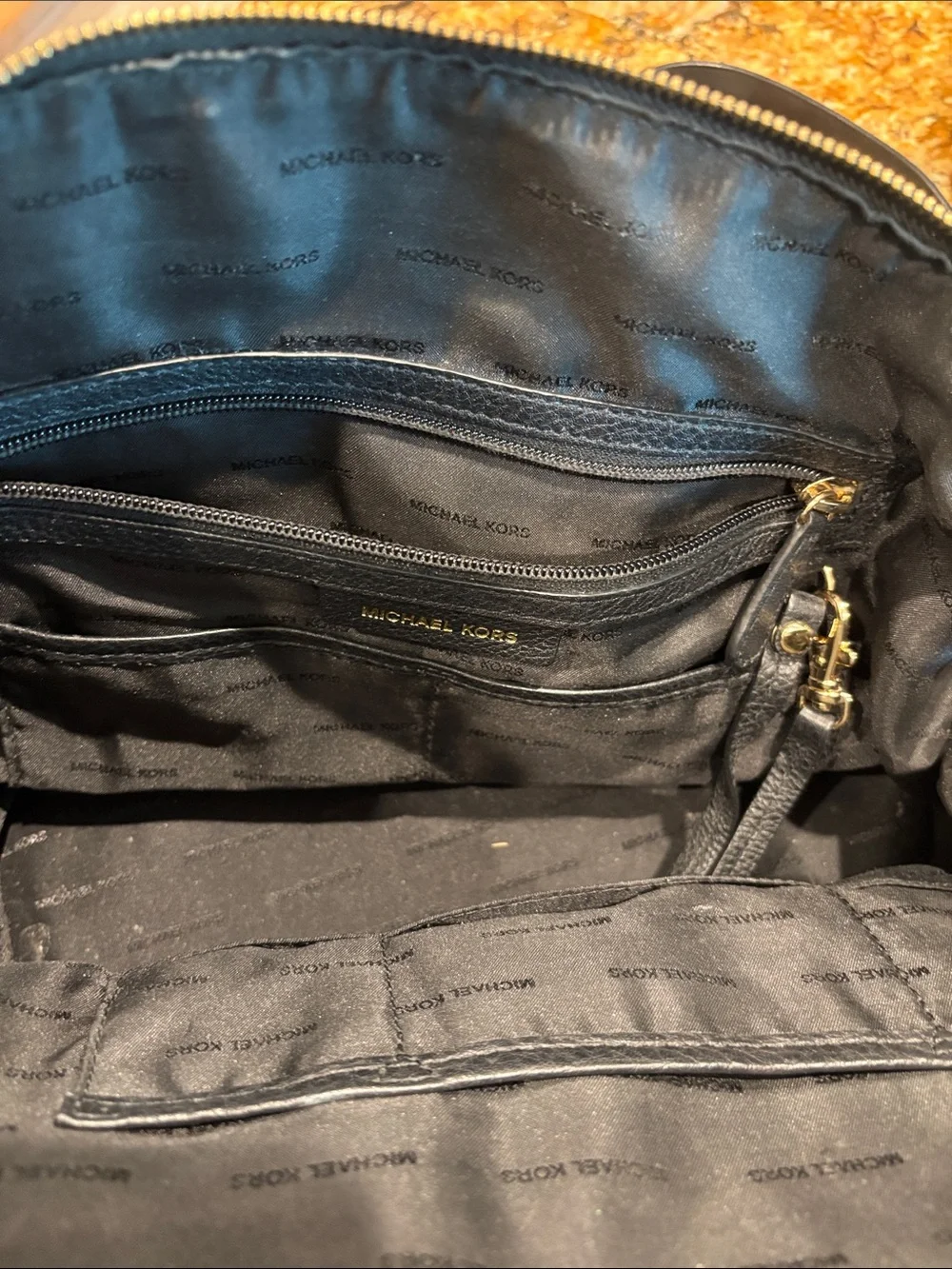 Michael Kors black leather