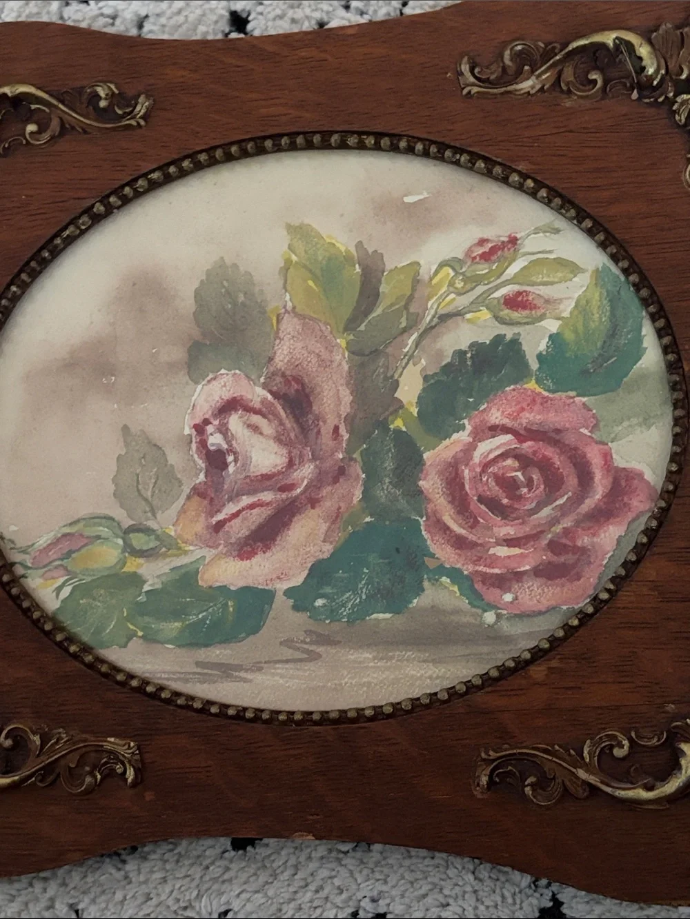 Vintage decorative wooden