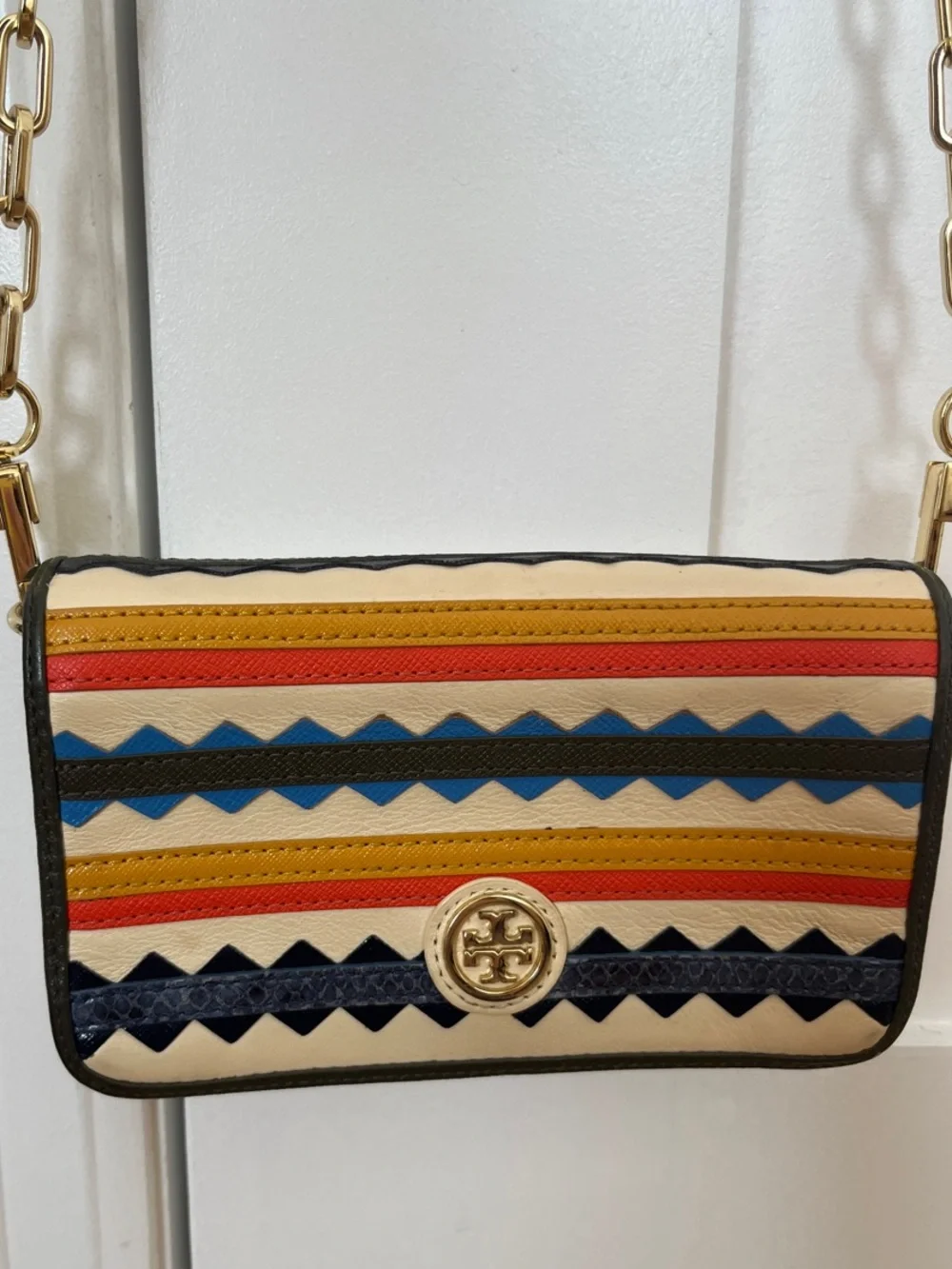 Tory Burch internal burch gold