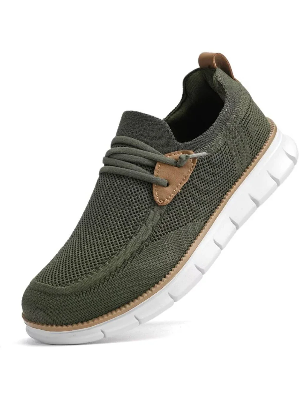 Men's Green Loafers Slip On Walking Dress Casual Business Oxfords Sneakers