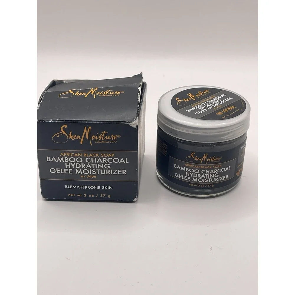 Shea Moisture African Black Soap Bamboo Charcoal‎ Gelee Skin Moisturizer  2 oz