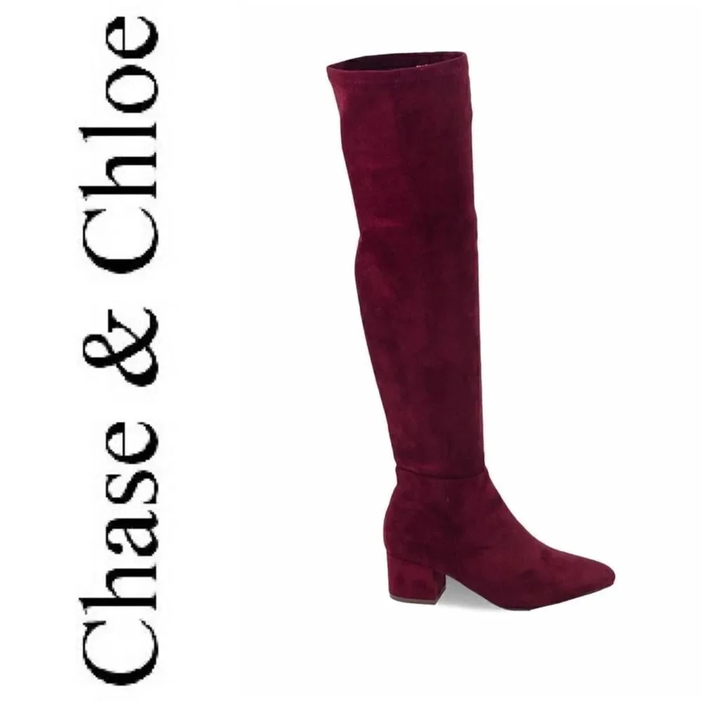 Chase + Chloe chase+chloe burgundy