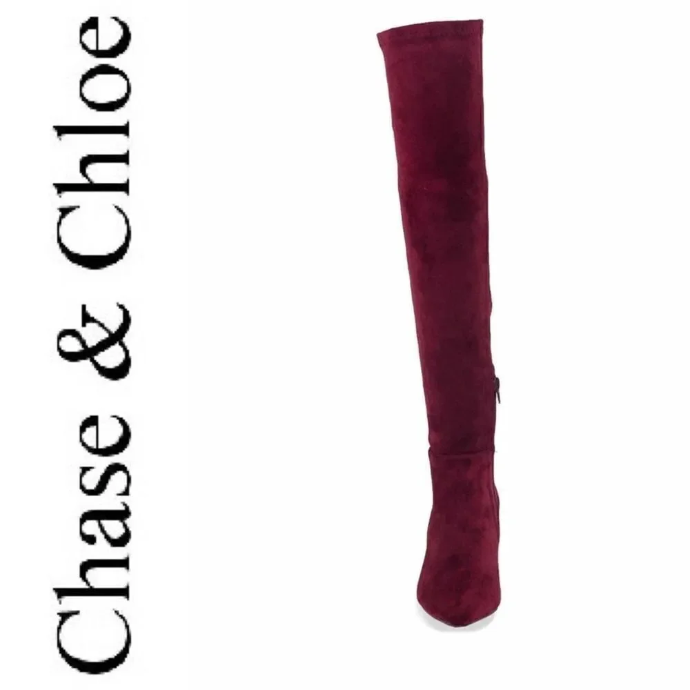 Chase + Chloe chase+chloe burgundy