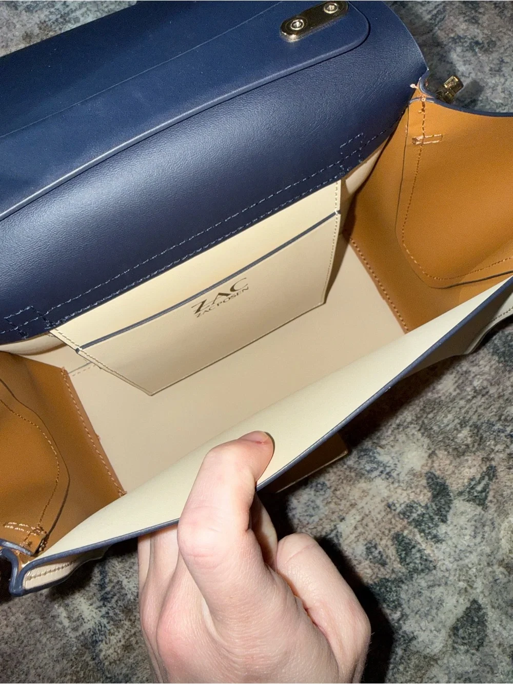 ZAC Zac Posen navy tan