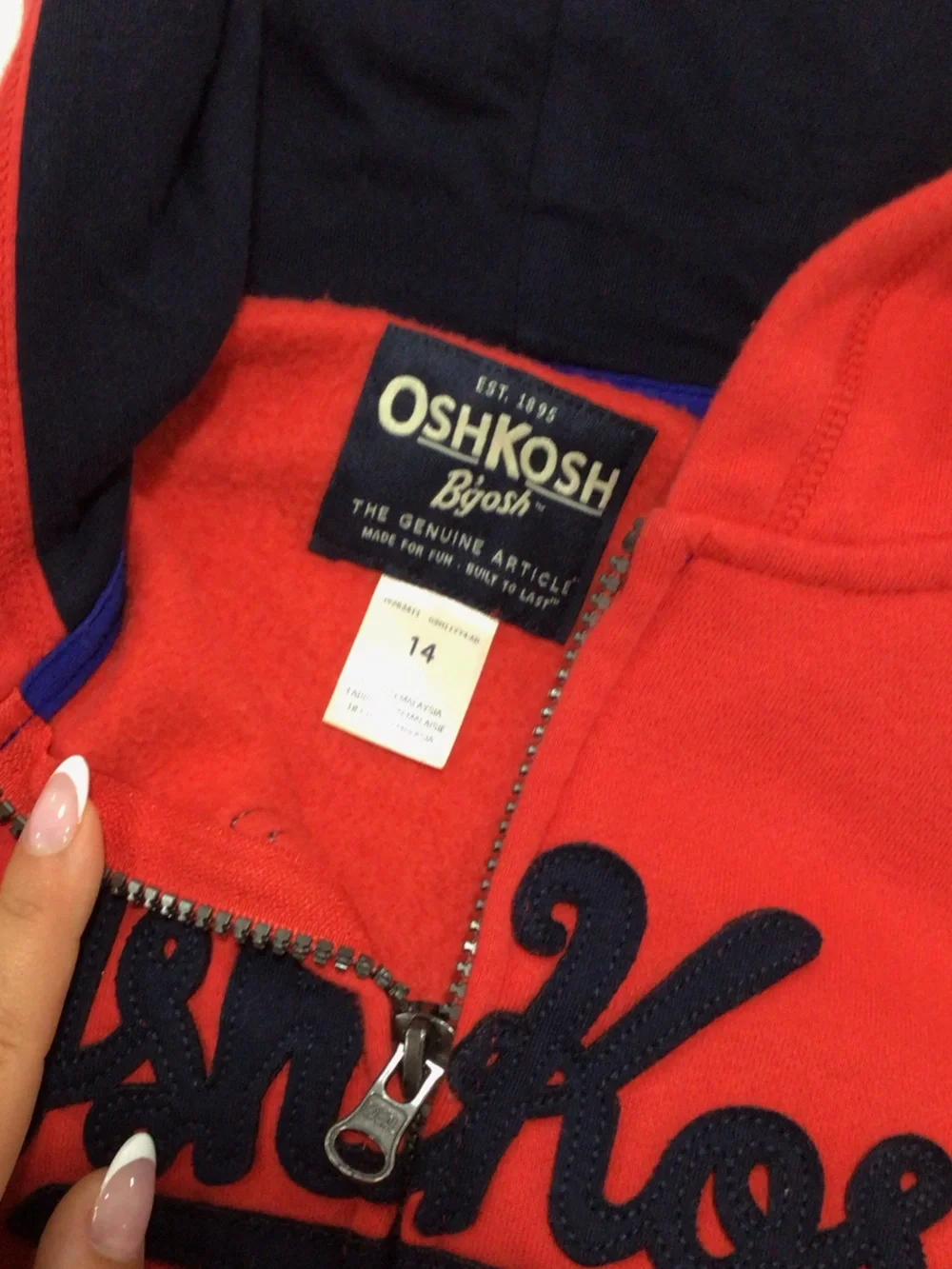 OshKosh Bgosh zip front
