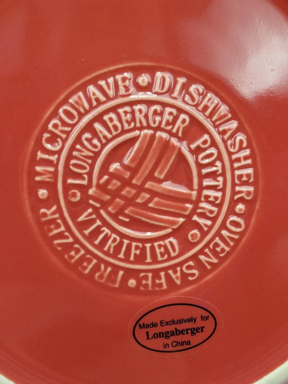 Longaberger pottery woven