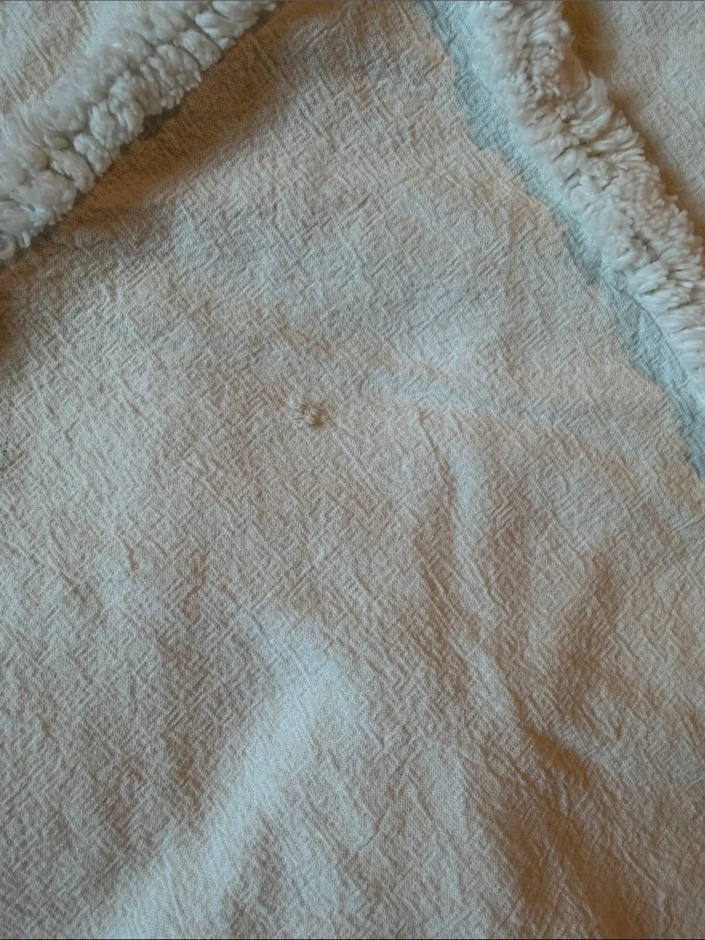Pottery Barn Teen ivory duvet