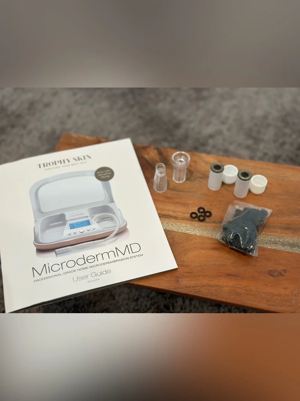 Trophy skin MicrodermMD Home Microdermabrasion Device - White/Cream
