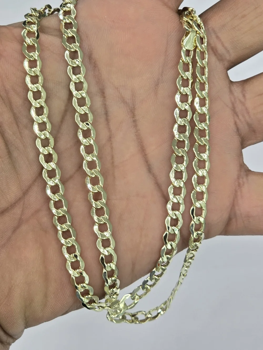 10k Real Gold Cuban Curb Chain 5.6 Mm 24 Inches