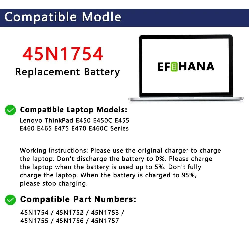 EFOHANA 45n1754 battery