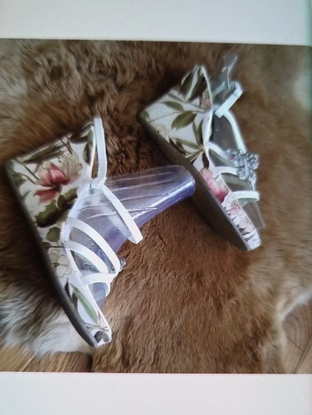 N/A floral sandals