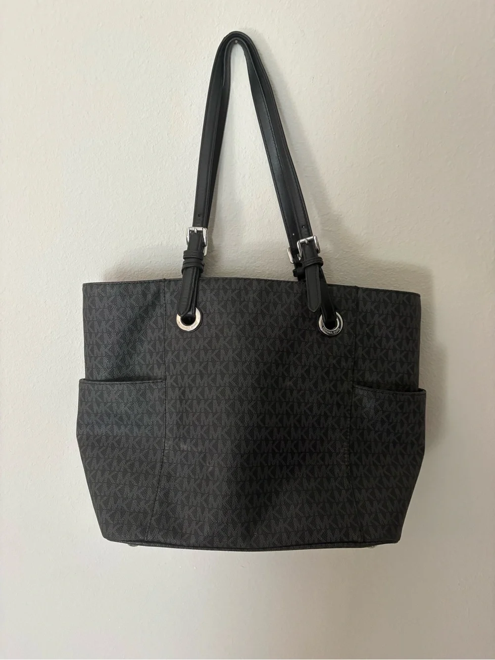 Michael Kors Black Logo-Print Tote
